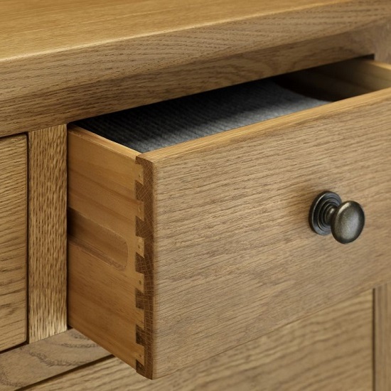Mabli One Drawer Bedside Cabinet In Waxed Oak Finish