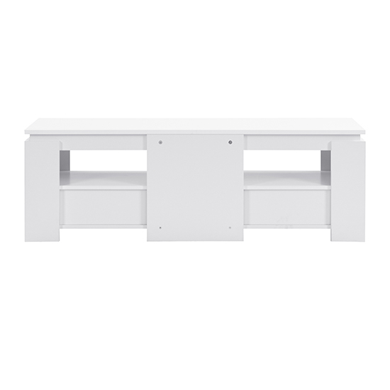 Portland Wooden TV Stand With 2 Drawers In White