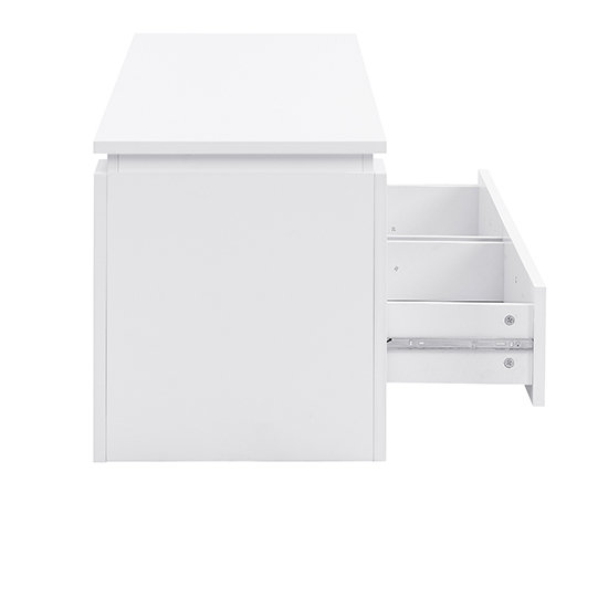 Portland Wooden TV Stand With 2 Drawers In White