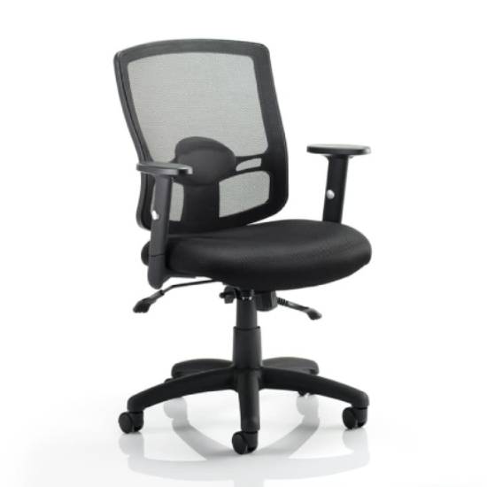 Read more about Portland ii black back office chair with black seat