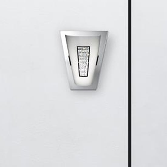 Photo of Portland led bathroom wall light in chrome
