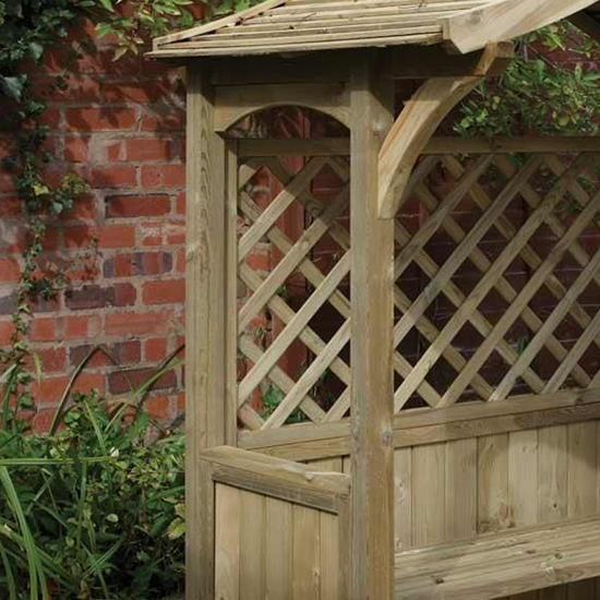 Portsoy Wooden Arbour In Natural Timber_4