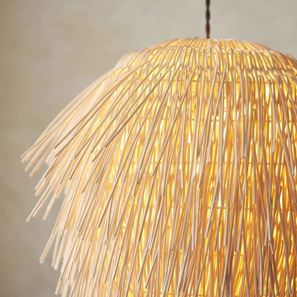 Posie Rattan Ceiling Pendant Light in Natural