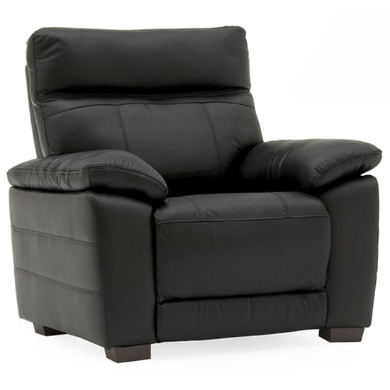 Photo of Posit leather 1 seater sofa in black