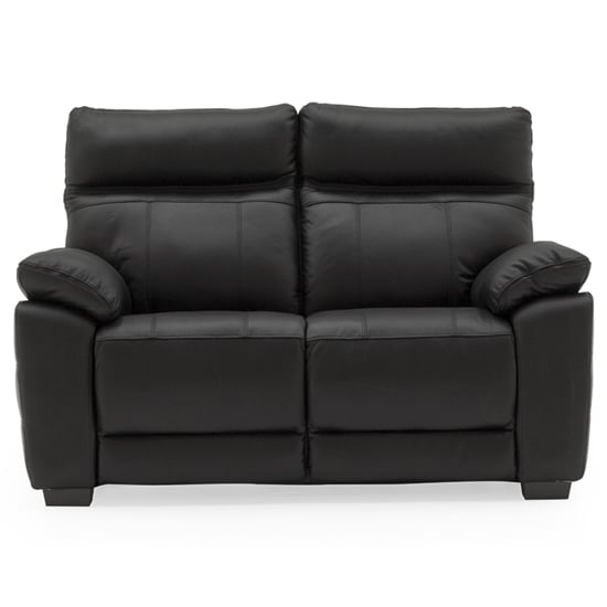 Product photograph of Posit Leather 2 Seater Sofa In Black from Furniture in Fashion