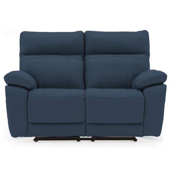 Read more about Posit recliner leather 2 seater sofa in indigo blue