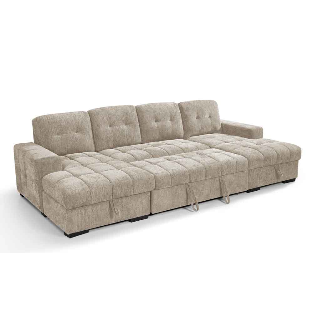 Positano Fabric U Shape Corner Sofa in Beige