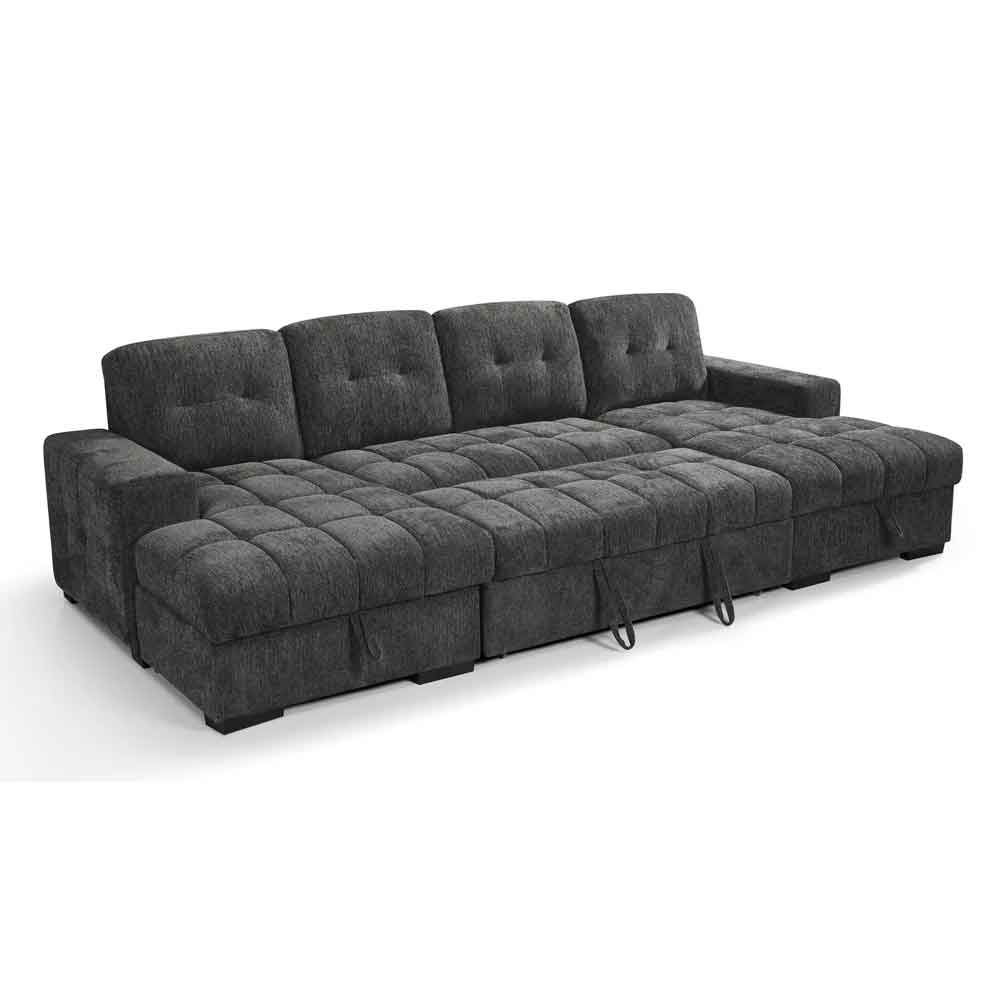 Positano Fabric U Shape Corner Sofa in Grey