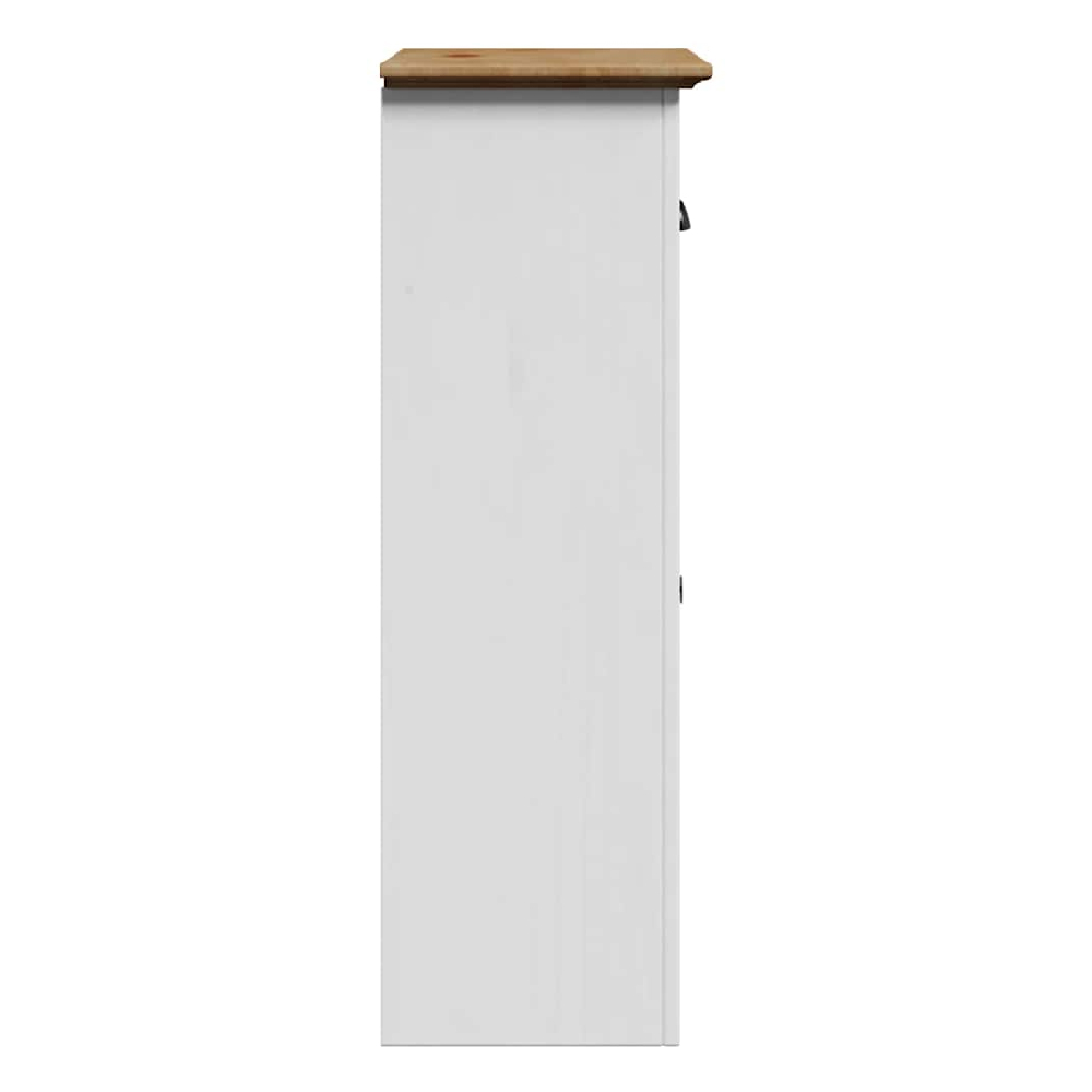 Potsdam Wooden Bathroom Cabinet With 1 Door 1 Drawer In White Oak