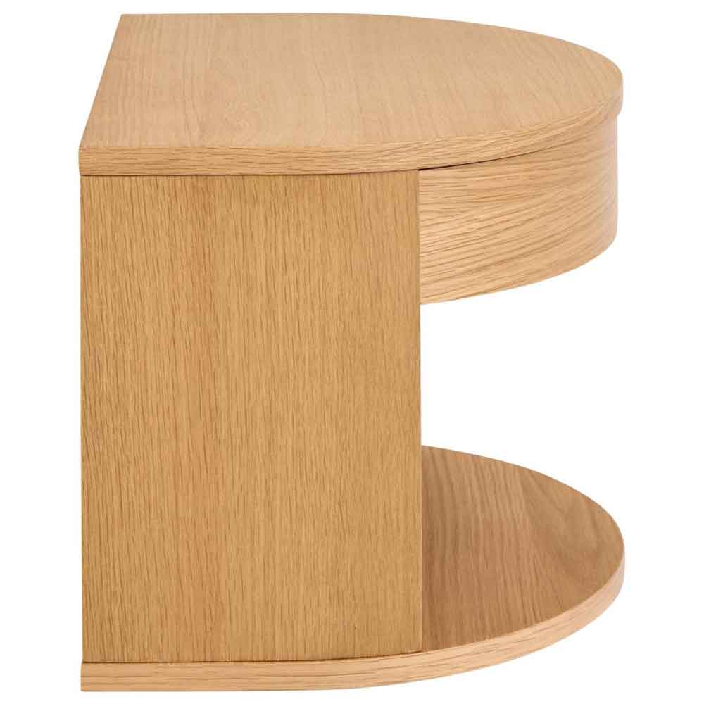 Pottstown Wooden Wall Hung Bedside Cabinet - Oak