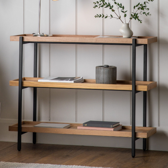 Read more about Powell small wooden open display unit in natural