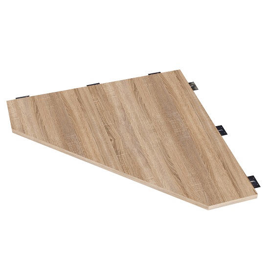 Power Wooden Computer Desk Connector In Sonoma Oak Furniture in Fashion