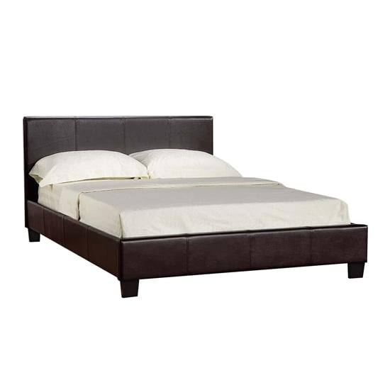 Prescot Plus Hydraulic King Size Bed In Brown