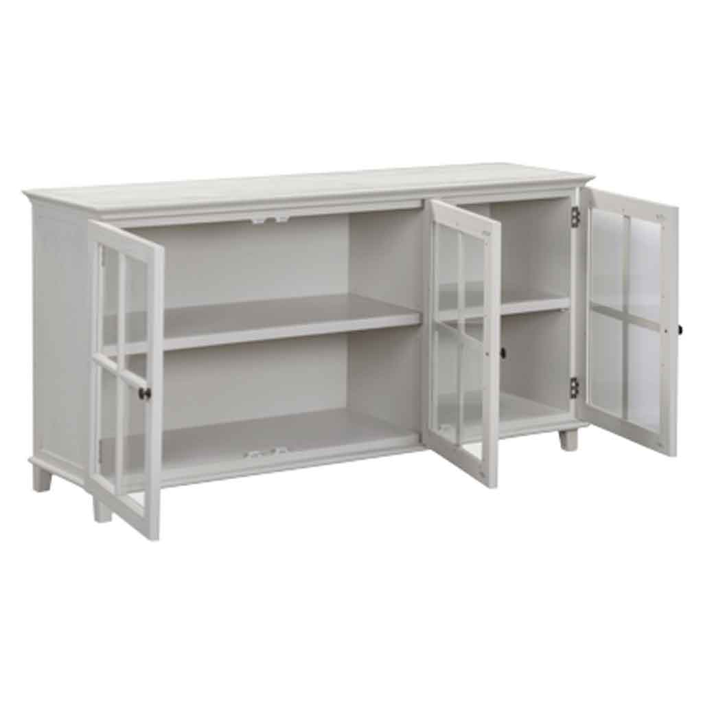 Prague Wooden Storage Cabinet With 3 Doors - Truffle
