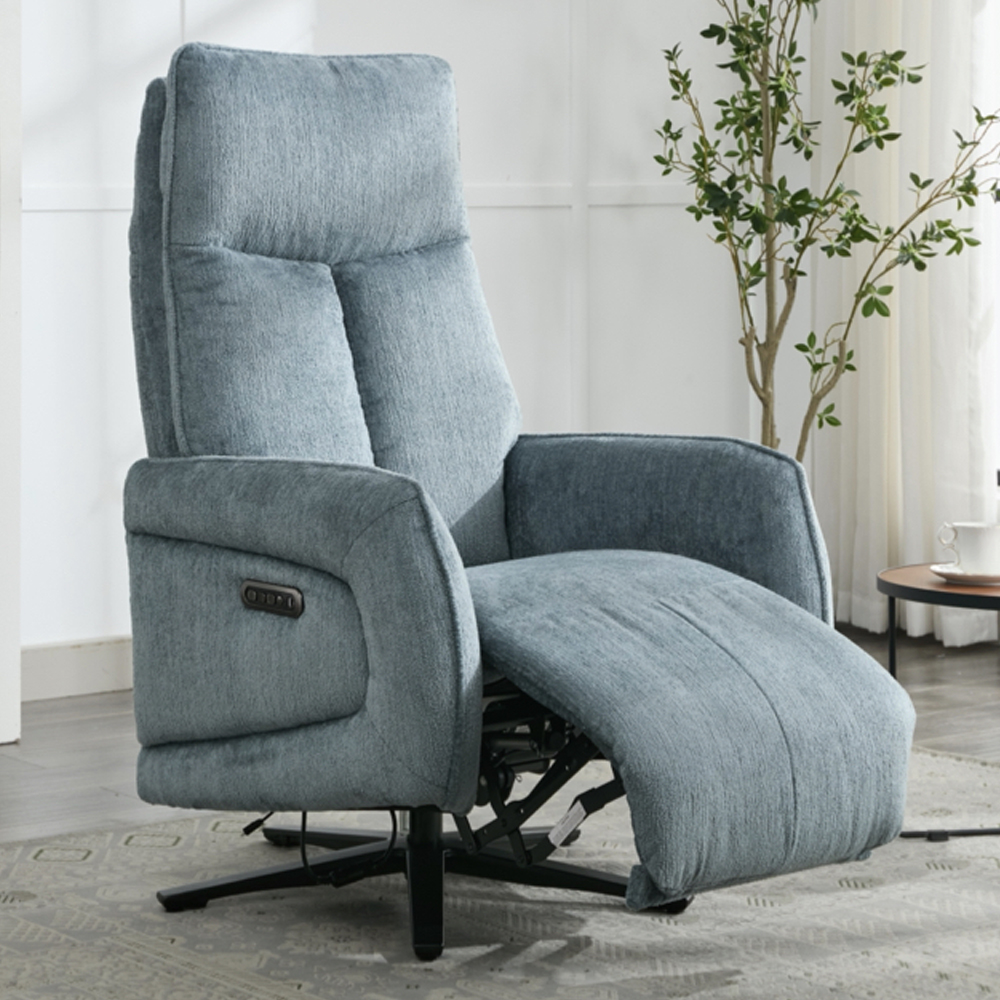 Prato Fabric Electric Recliner Chair In Arona