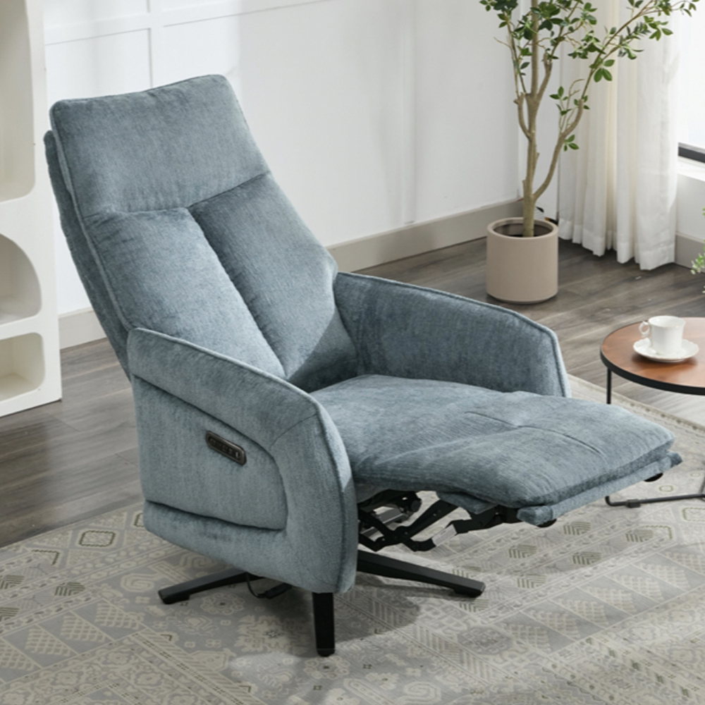Prato Fabric Electric Recliner Chair In Arona