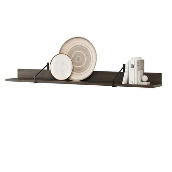 Prato Wooden Wall Shelf In Portland Ash