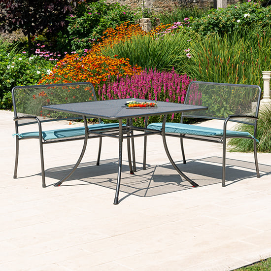 Metal dining benches discount