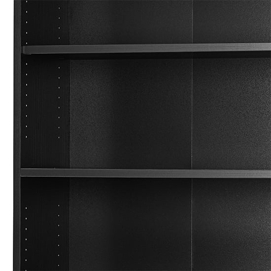 Prax 2 Doors 5 Shelves Office Storage Cabinet In Black_4