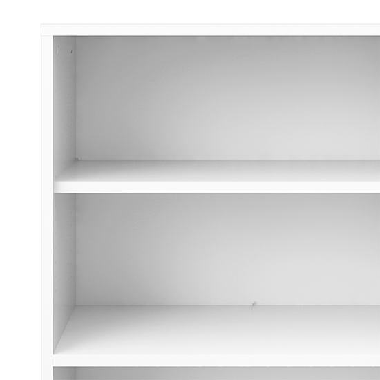 Prax Tall 2 Drawers 2 Doors Office Storage Cabinet In White