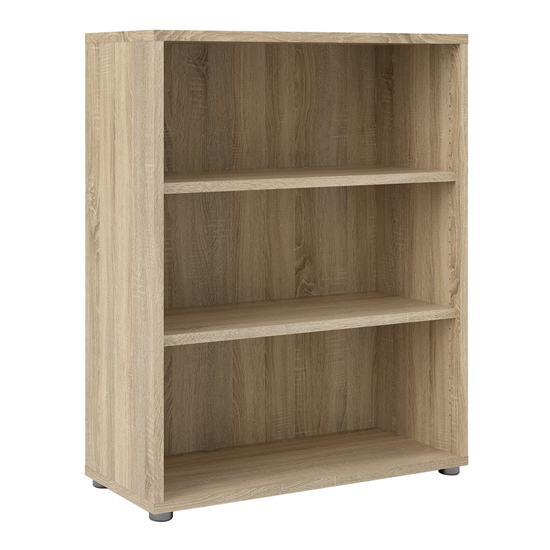 Prax Wooden 2 Shelves Home And Office Bookcase In Oak_2