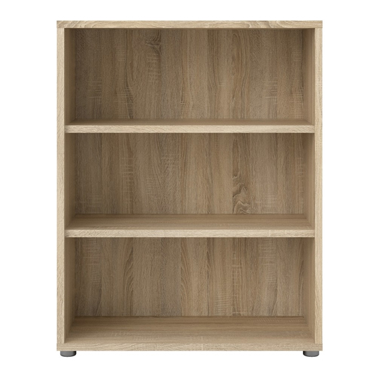 Prax Wooden 2 Shelves Home And Office Bookcase In Oak_3