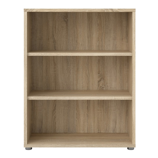 Prax Wooden 2 Shelves Home And Office Bookcase In Oak