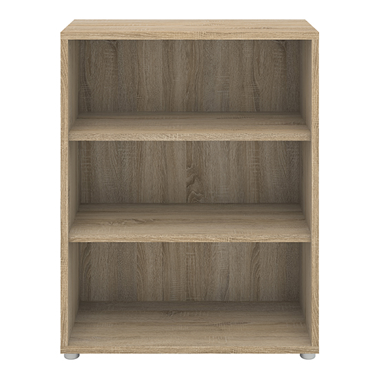 Prax 2 Shelves Open Home And Office Bookcase In Oak