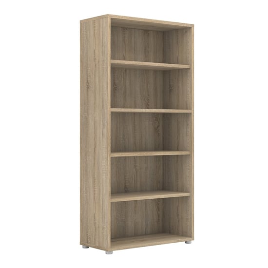 Prax Wooden 4 Shelves Home And Office Bookcase In Oak_2