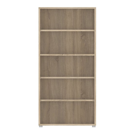 Prax Wooden 4 Shelves Home And Office Bookcase In Oak_3