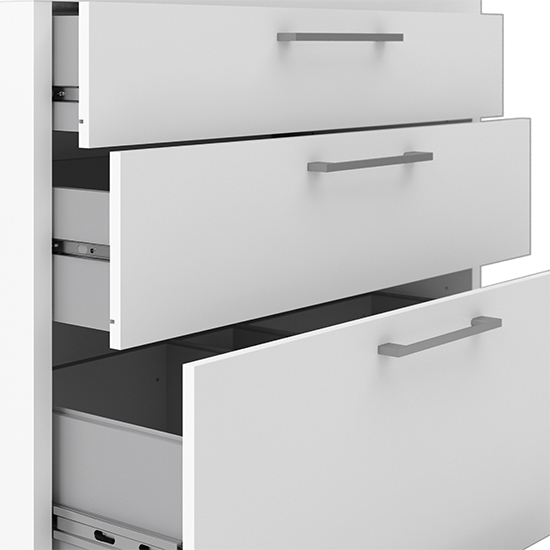 Prax 5 Shelves 2 Drawers Office Storage In White Furniture in