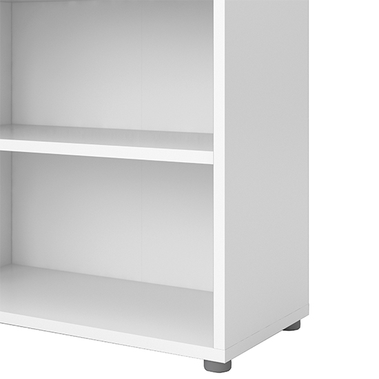 Prax 5 Shelves Home And Office Bookcase In White_4