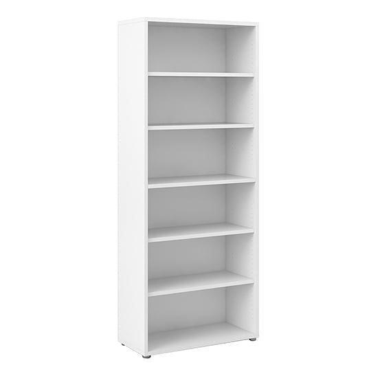 Read more about Prax 5 shelves home and office bookcase in white