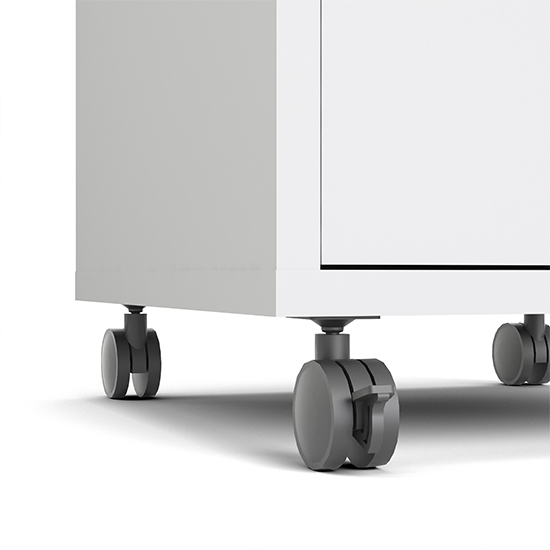 Prax Mobile Office Pedestal Drawers In White_6