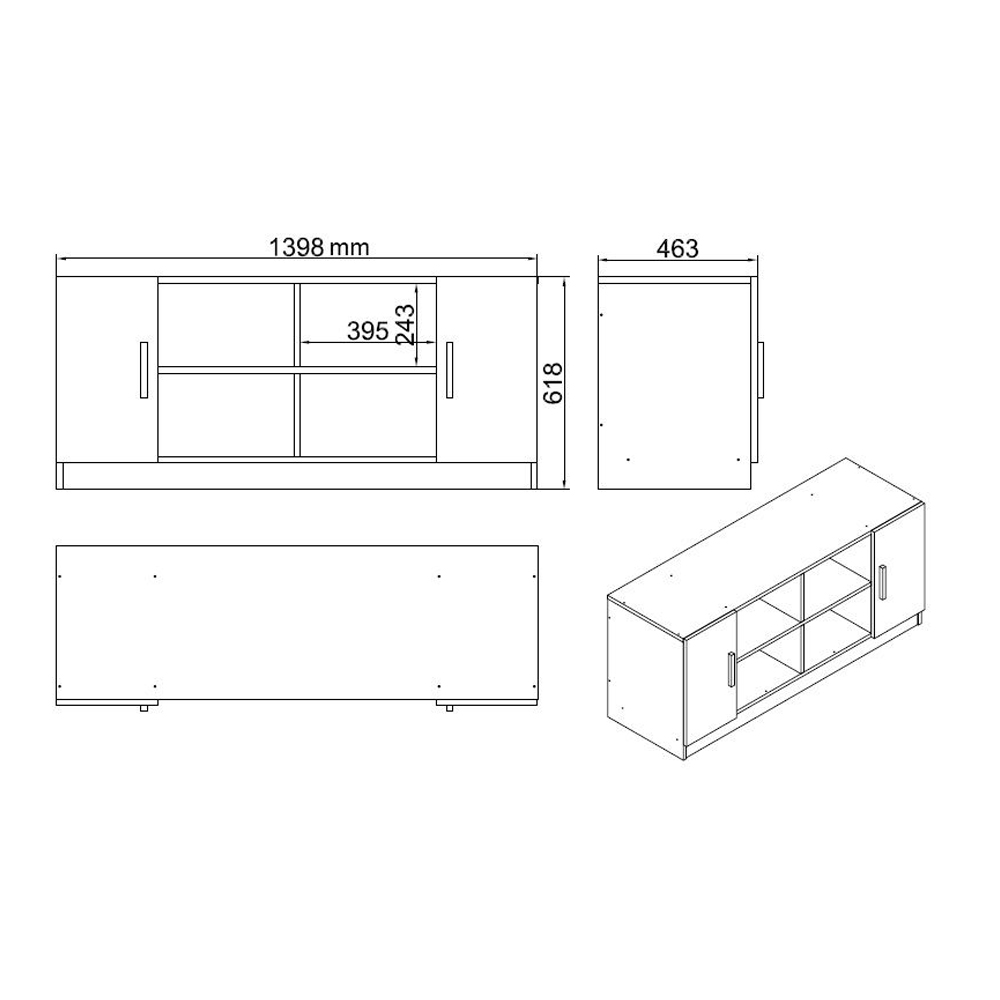 Prescott Wooden Corner Computer Desk with Coffee Table Set in Walnut and Anthracite