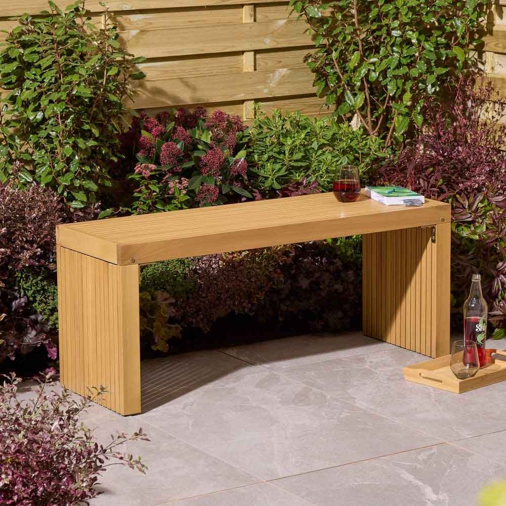 Prestige Wooden Garden 2 Seater Bench In Natural