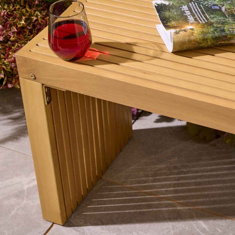 Prestige Wooden Garden 2 Seater Bench In Natural
