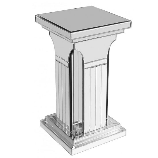 Preston Small Mirrored Column Pedestal Furniture in Fashion