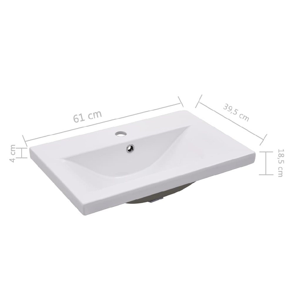 Preston Wooden 60cm Bathroom Furniture Set In White