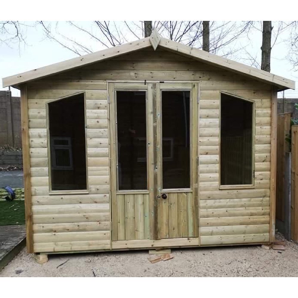 Pretoria Small Wooden Garden Summerhouse In Natural