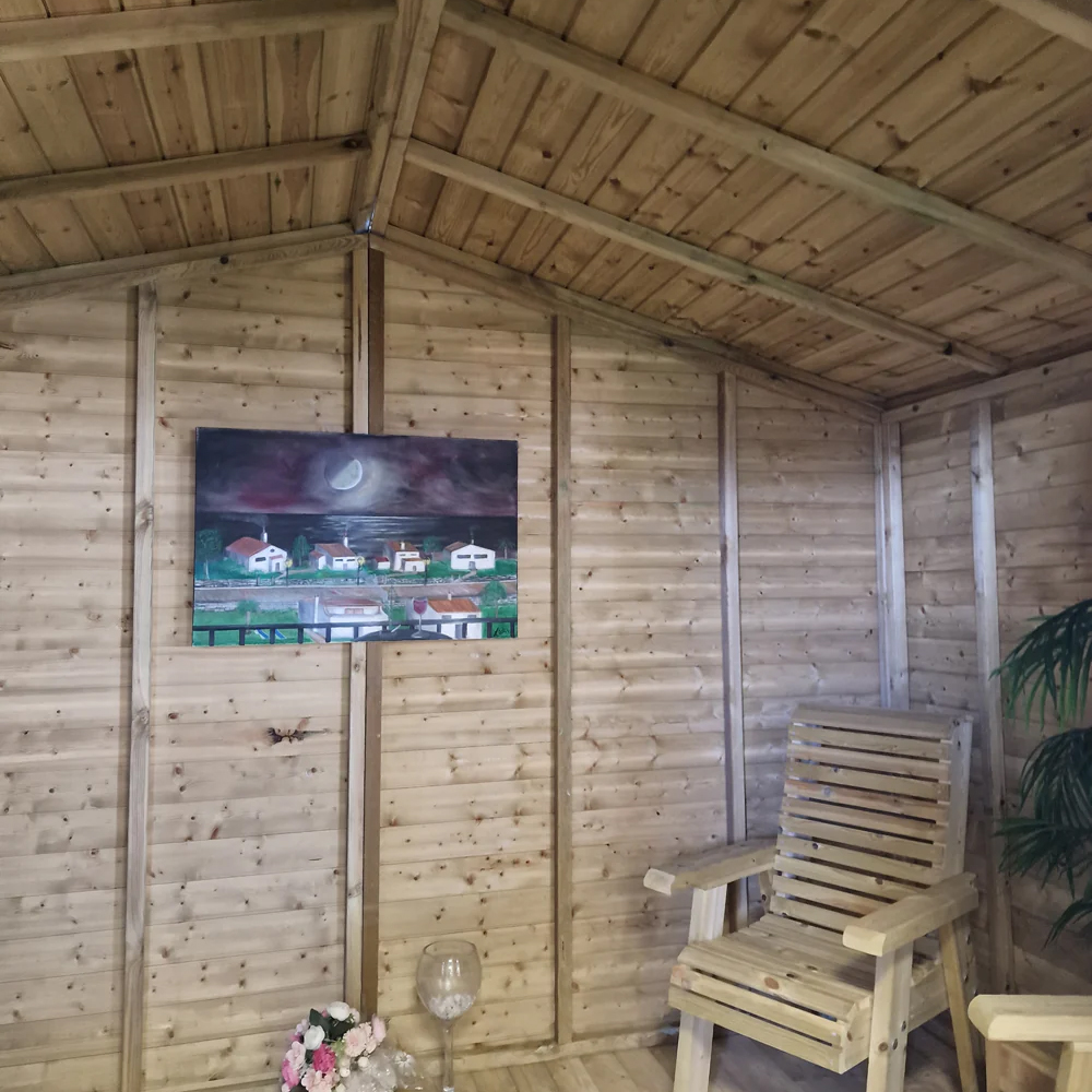 Pretoria Small Wooden Garden Summerhouse In Natural