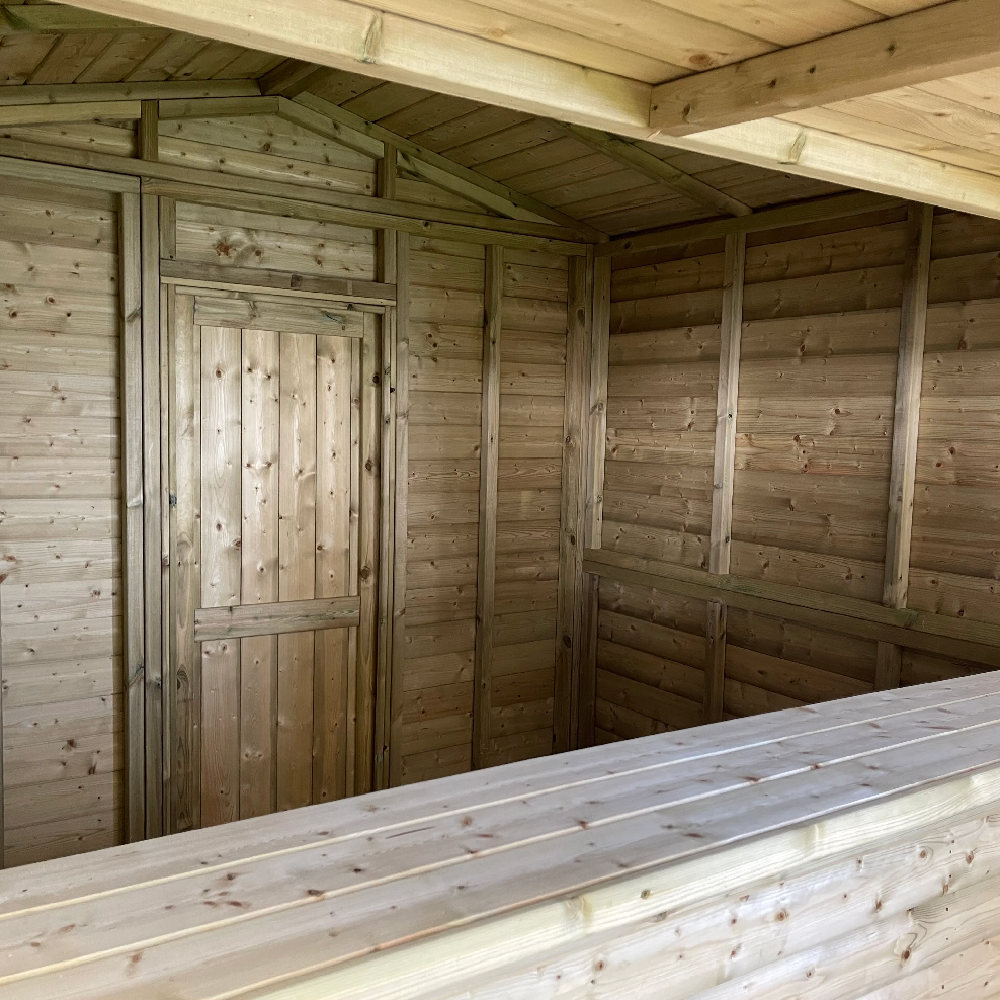Pretoria Wooden Garden Market Chalet In Natural