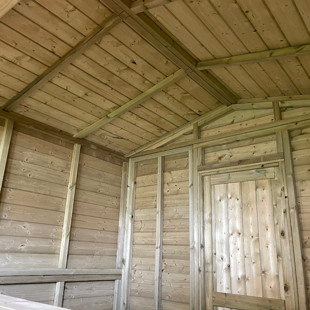 Pretoria Wooden Garden Market Chalet In Natural