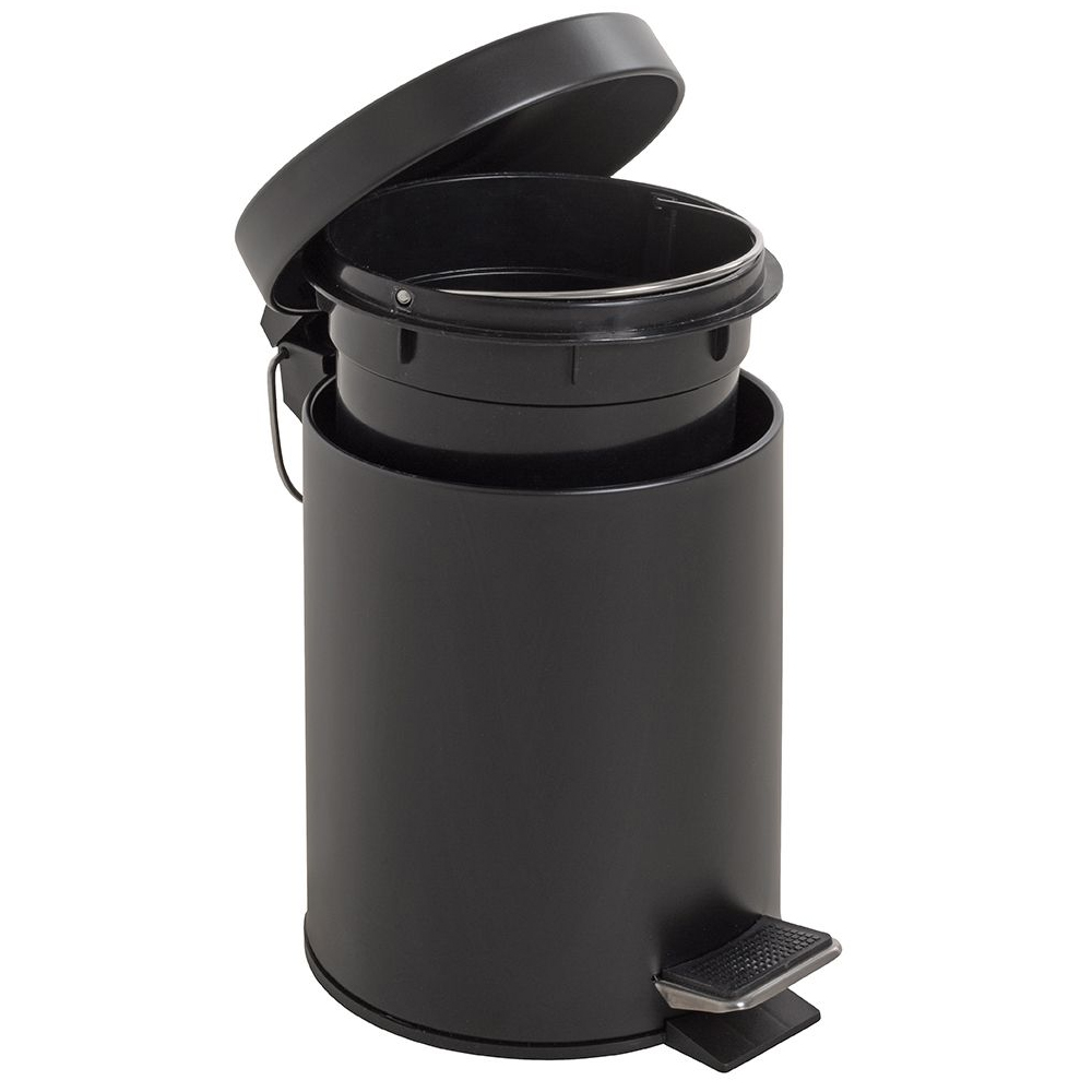 Prichard Metal 3 Litre Pedal Bin In Black