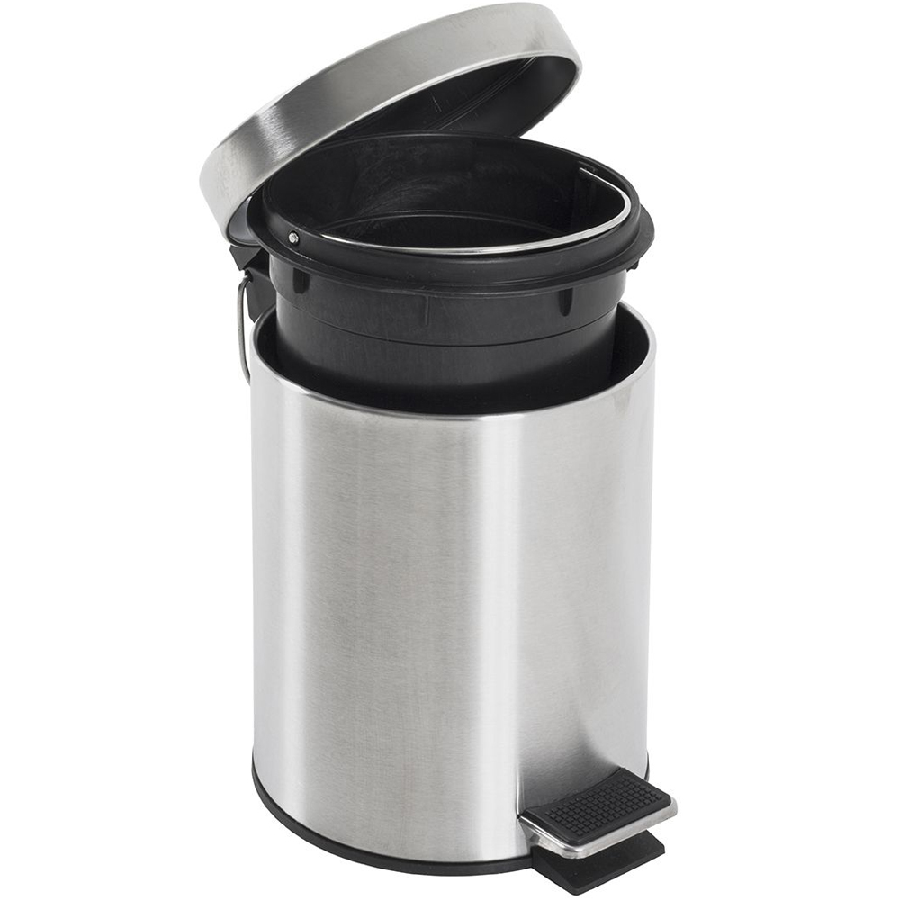 Prichard Stainless Steel 3 Litre Pedal Bin In Silver