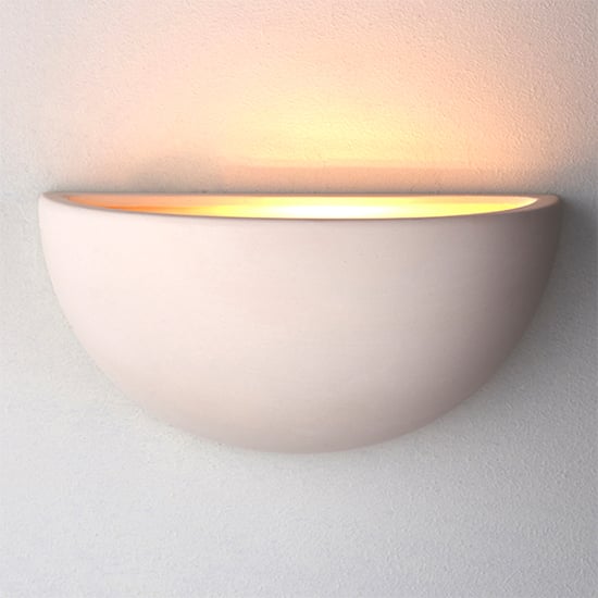 Photo of Pride wall light in unglazed ceramic