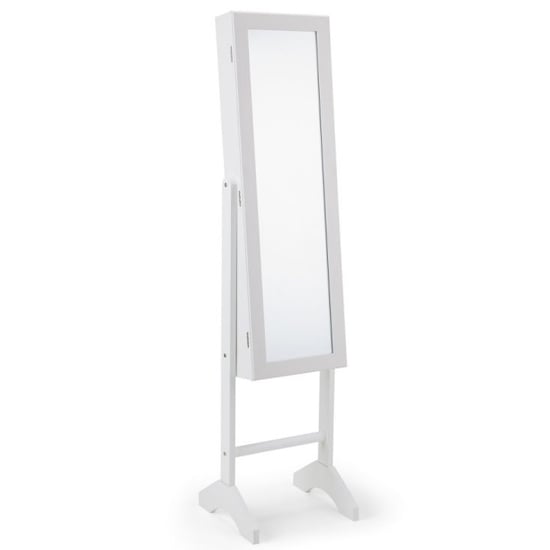 Photo of Parkin wooden jewellery dressing mirror in white