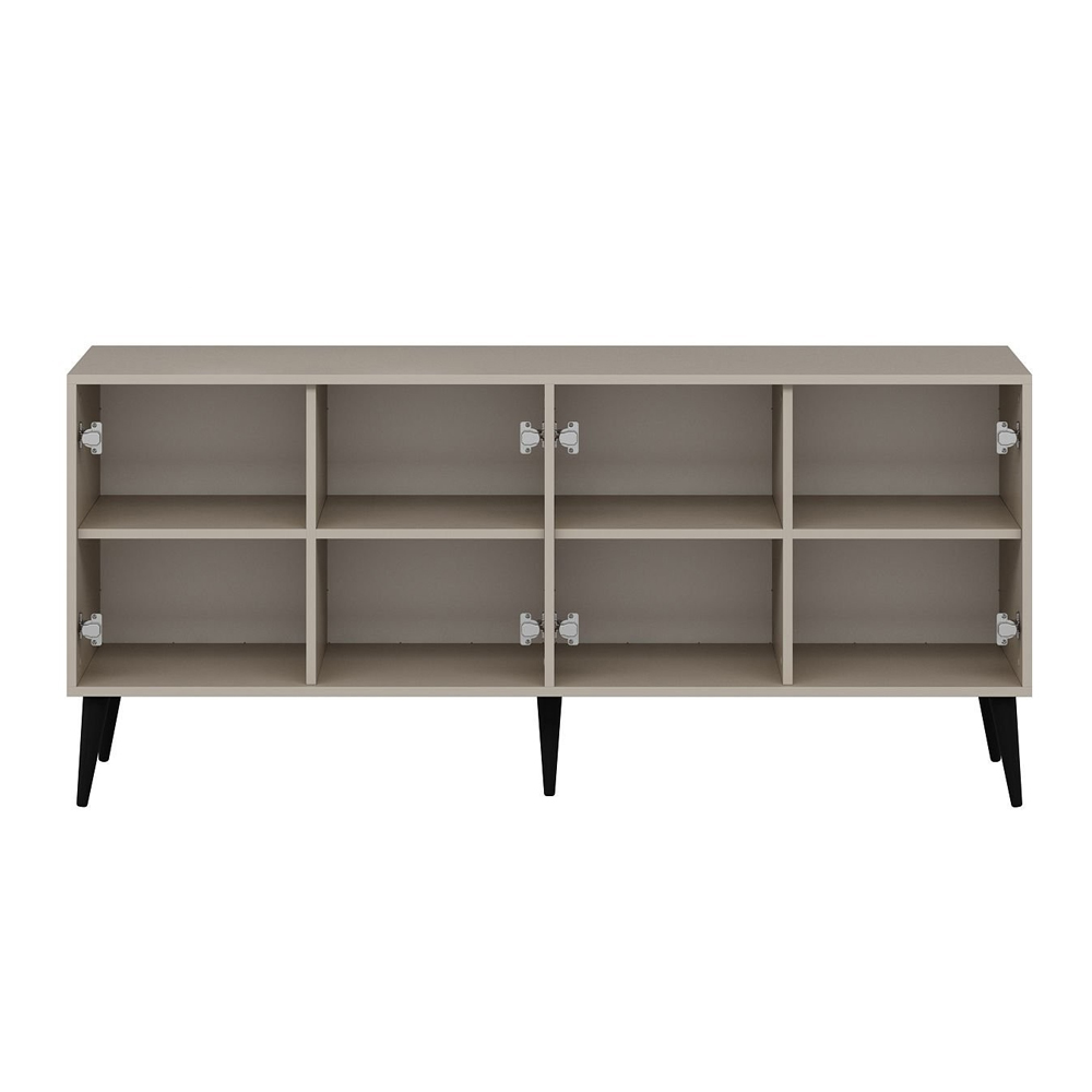 Prime Wooden Sideboard with 3 Doors in Sandstone