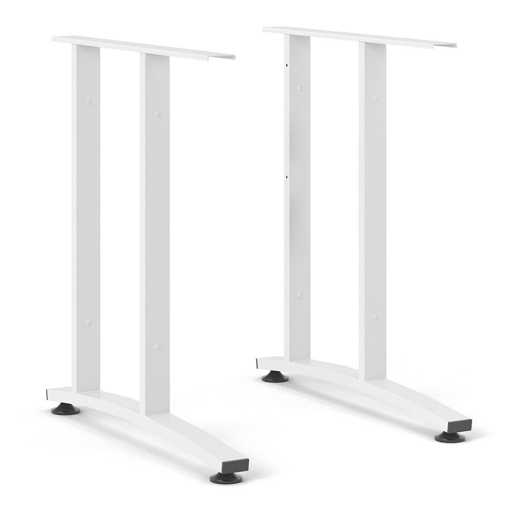 Primora 150cm Wooden Laptop Desk With White Legs