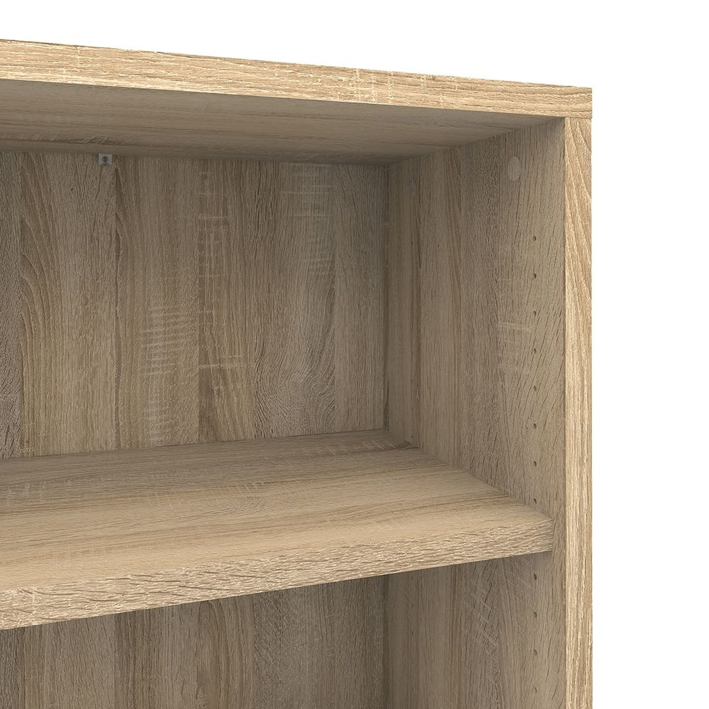 Primora Wooden Bookcase with 5 Shelves In Oak